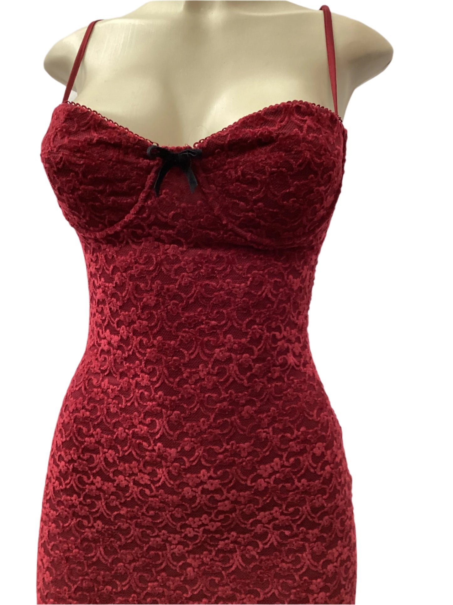 Velvet Flower Midi Dress