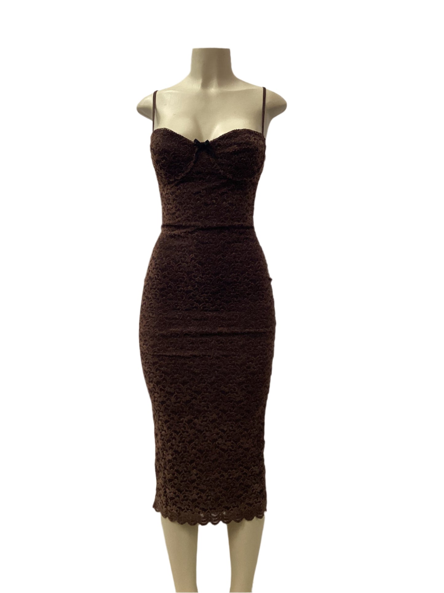 Velvet Flower Midi Dress