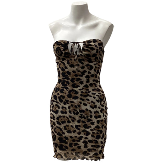 Cheetah Mesh Mini Dress